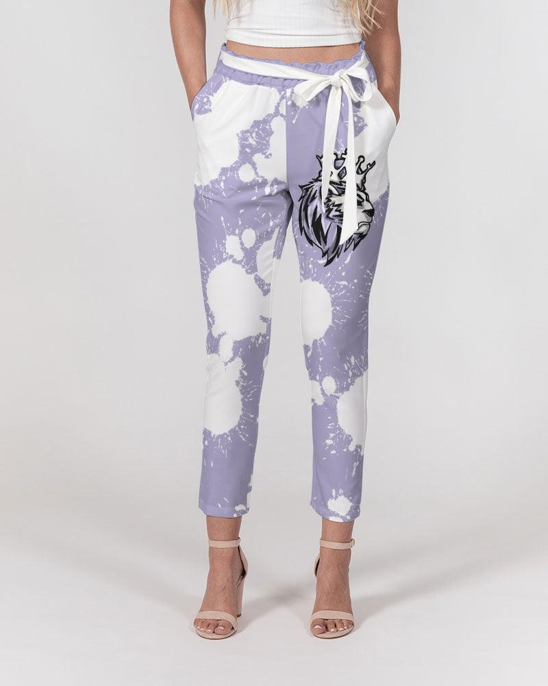 Pure Violet 11’s Low (Purple/W) Women's Belted Tapered Pants