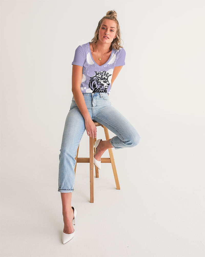 Pure Violet 11’s Low (Purple/W) Women's V-Neck Tee