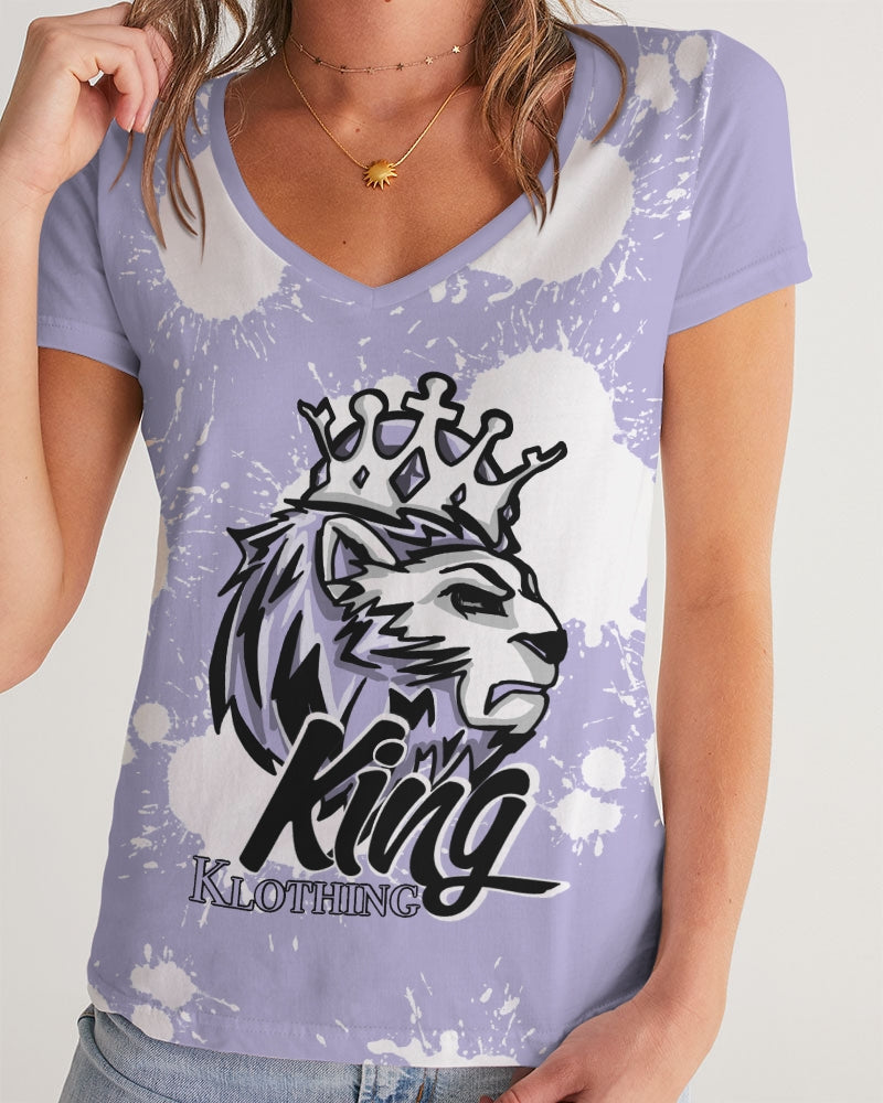 Pure Violet 11’s Low (Purple/W) Women's V-Neck Tee