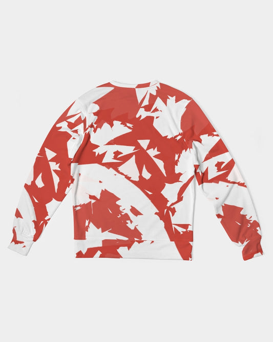 Cherry 11βs (White Multi) Men's Classic French Terry Crewneck Pullover