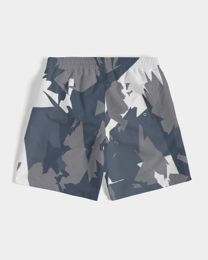 French Blue 13’s (White/French Blue/Grey) Men's Swim Trunk