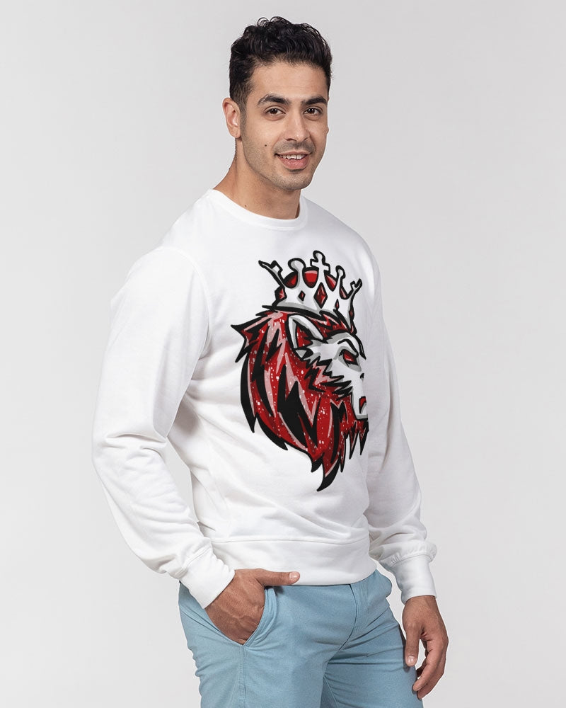 Red Oreo 6's Men's Classic French Terry Crewneck Pullover