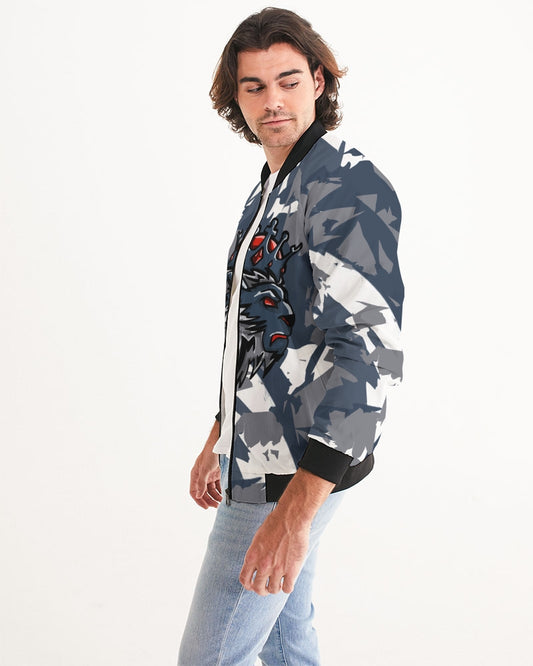 French Blue 13’s (White/French Blue/Grey) Men's Bomber Jacket