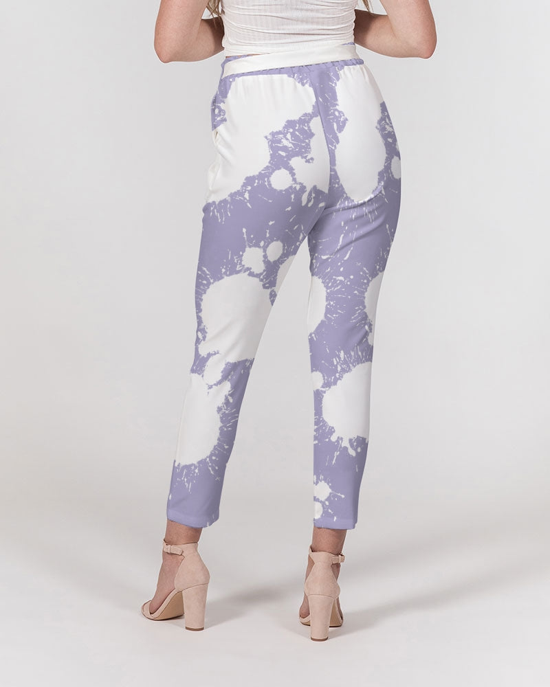 Pure Violet 11’s Low (Purple/W) Women's Belted Tapered Pants