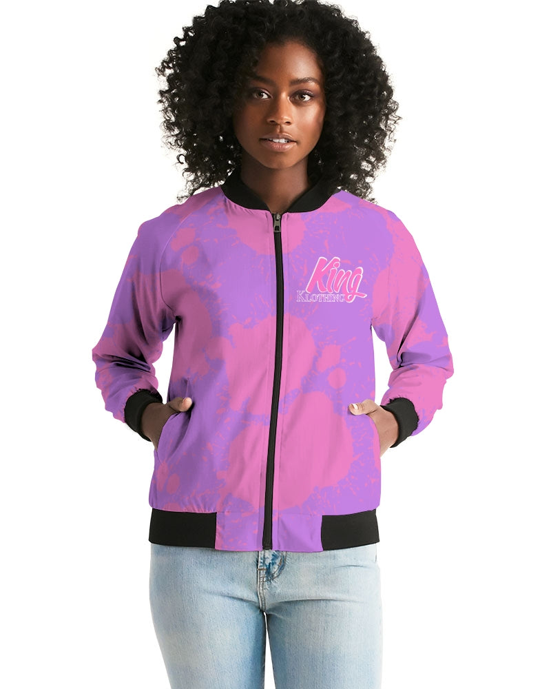 Queens (Purple/Pink) Women's Bomber Jacket