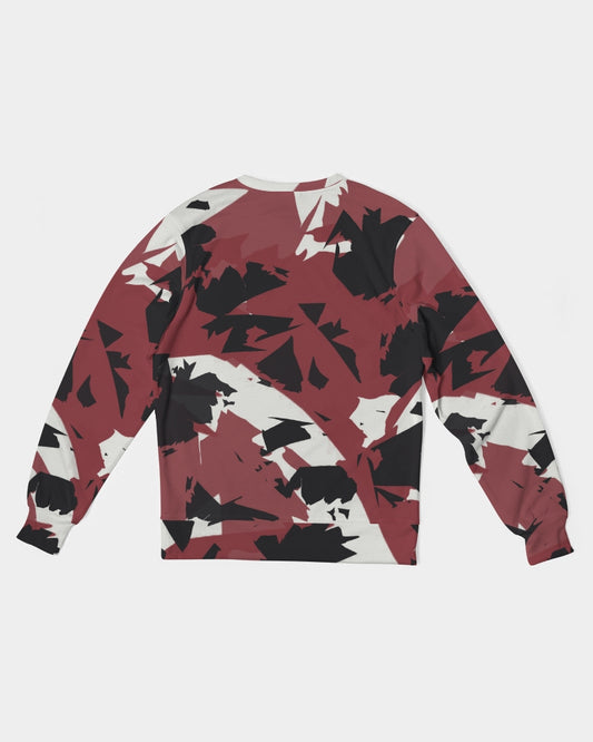 Lost and Found 1’s (White/Multi) Men's Classic French Terry Crewneck Pullover