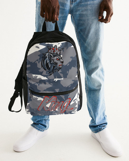 French Blue 13’s (White/French Blue/Grey) Small Canvas Backpack