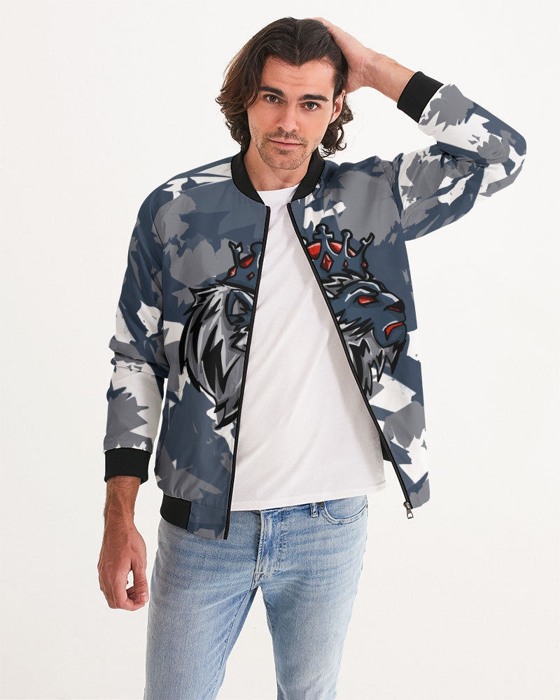 French Blue 13’s (White/French Blue/Grey) Men's Bomber Jacket