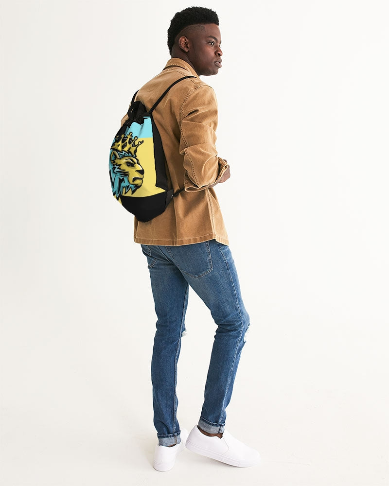 Aqua 5’s (Square) Canvas Drawstring Bag