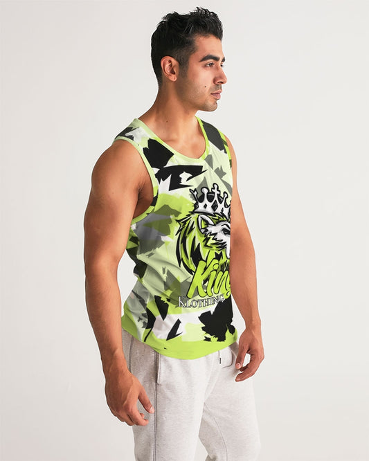 Visionaire Retro 1 High (Green/Multi) Men's Sports Tank