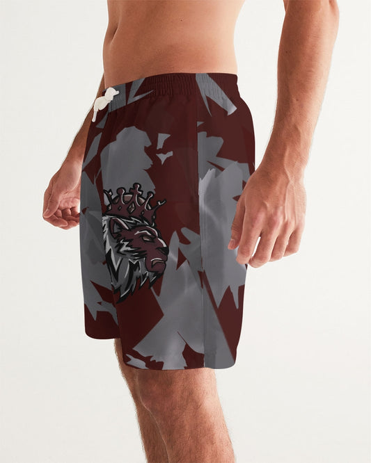 Burgundy 5’s (Multi) Men's Swim Trunk