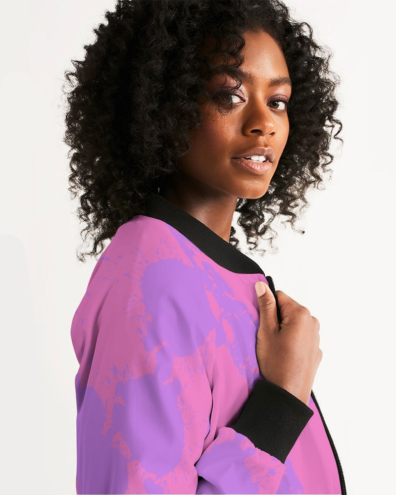 Queens (Purple/Pink) Women's Bomber Jacket