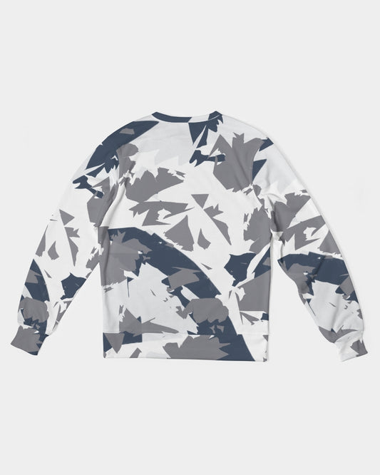 French Blue 13’s (French Blue/White/Grey) Men's Classic French Terry Crewneck Pullover