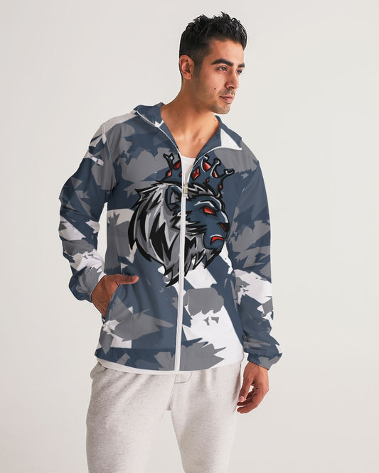 French Blue 13’s (White/French Blue/Grey) Men's Windbreaker