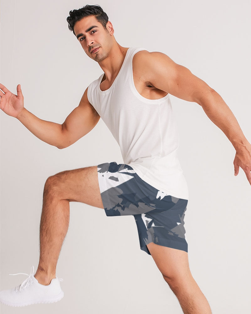 French Blue 13’s (White/French Blue/Grey) Men's Jogger Shorts