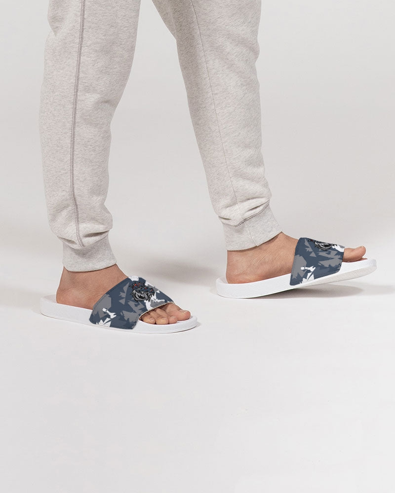 French Blue 13’s (White/French Blue/Grey) Men's Slide Sandal