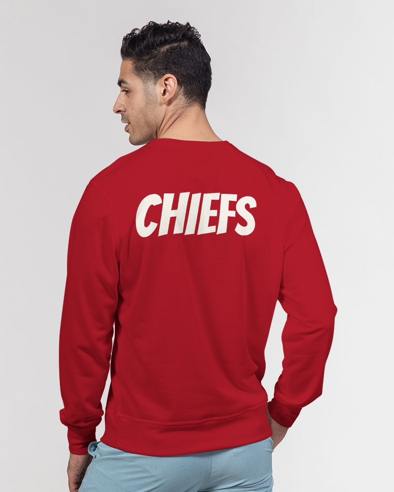 Chiefs (Red) Men's Classic French Terry Crewneck Pullover