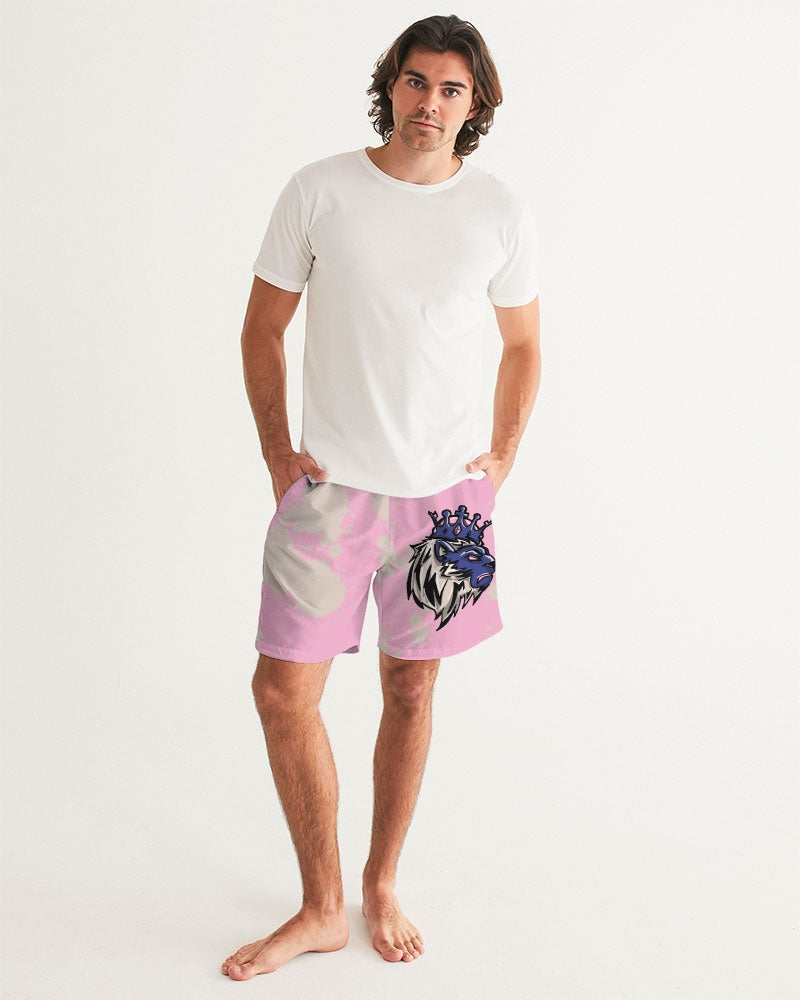 Sapphire 7’s (Pink Splatter) Men's Swim Trunk