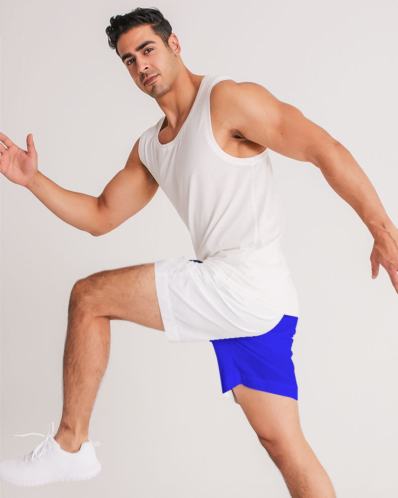 Racer Blue 5’s (White) Men's Jogger Shorts