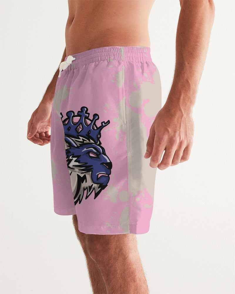 Sapphire 7’s (Pink Splatter) Men's Swim Trunk