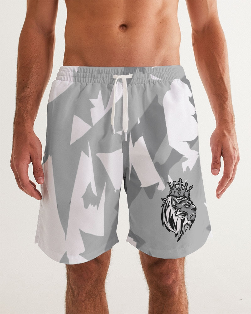 Stealth Grey 1’s and 12’s (Grey Multi) Men's Swim Trunk