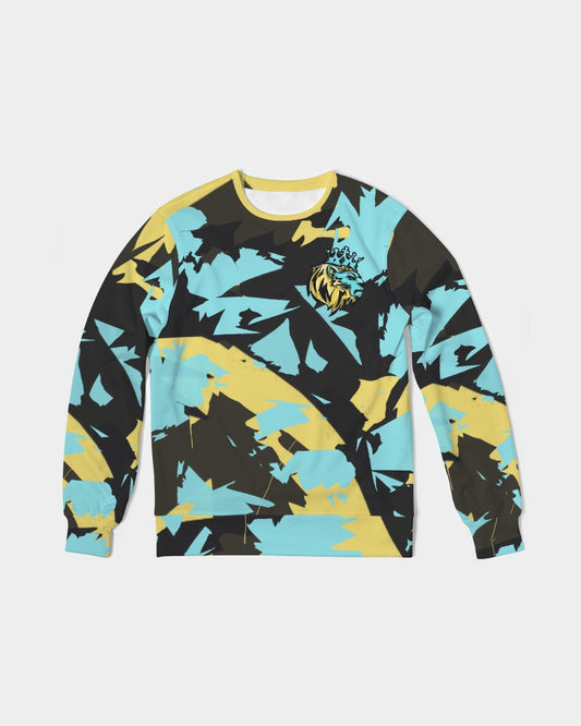 Aqua 5’s (Multi) Men's Classic French Terry Crewneck Pullover