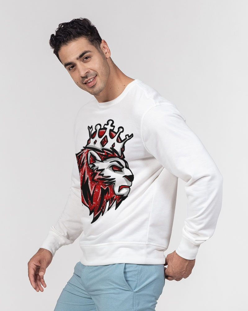 Red Oreo 6's Men's Classic French Terry Crewneck Pullover
