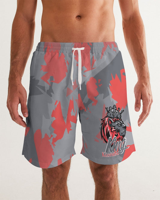 Infrared 4’s (Dark Grey/Multi) Men's Swim Trunk