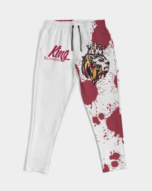 Cardinal 3’s (White/Red Splatter) Men's Joggers