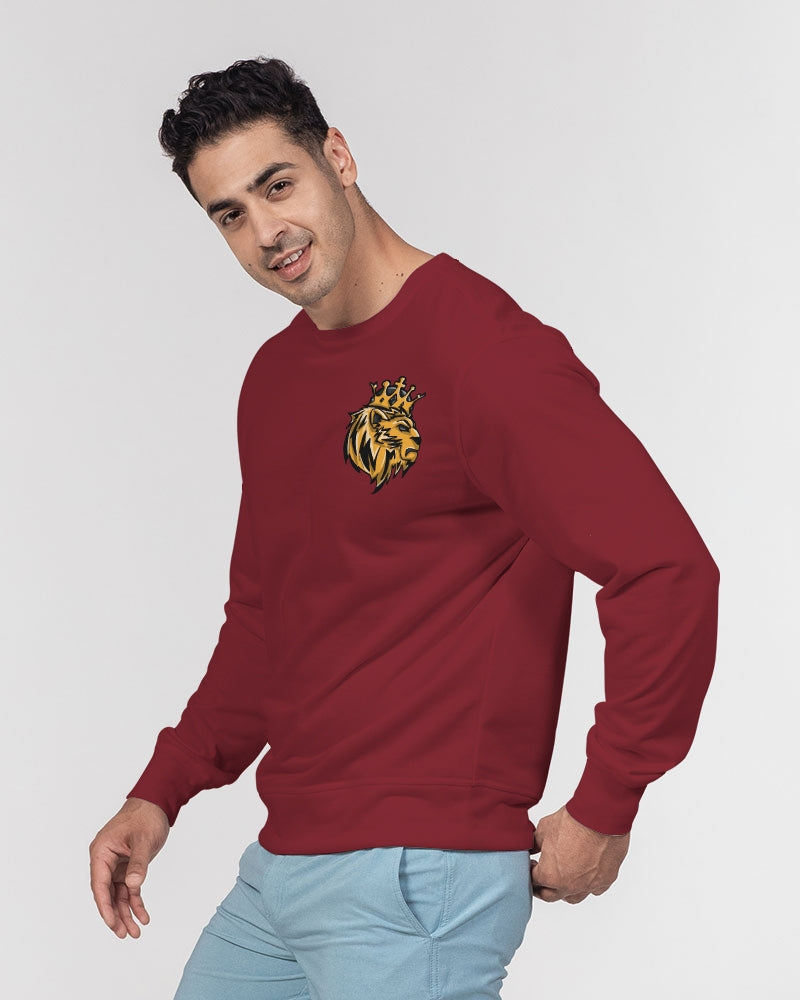 Citrus 7’s (Red) Men's Classic French Terry Crewneck Pullover