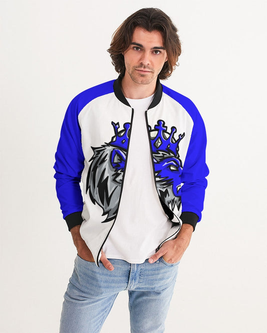 Racer Blue 5’s (White) Men's Bomber Jacket