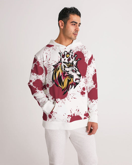 Cardinal 3’s (White/Red Splatter) Men's Hoodie