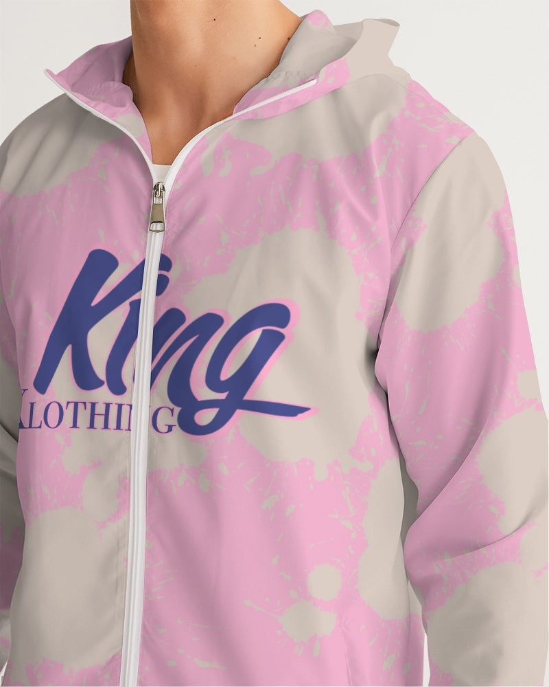 Sapphire 7’s (Pink Splatter) Men's Windbreaker