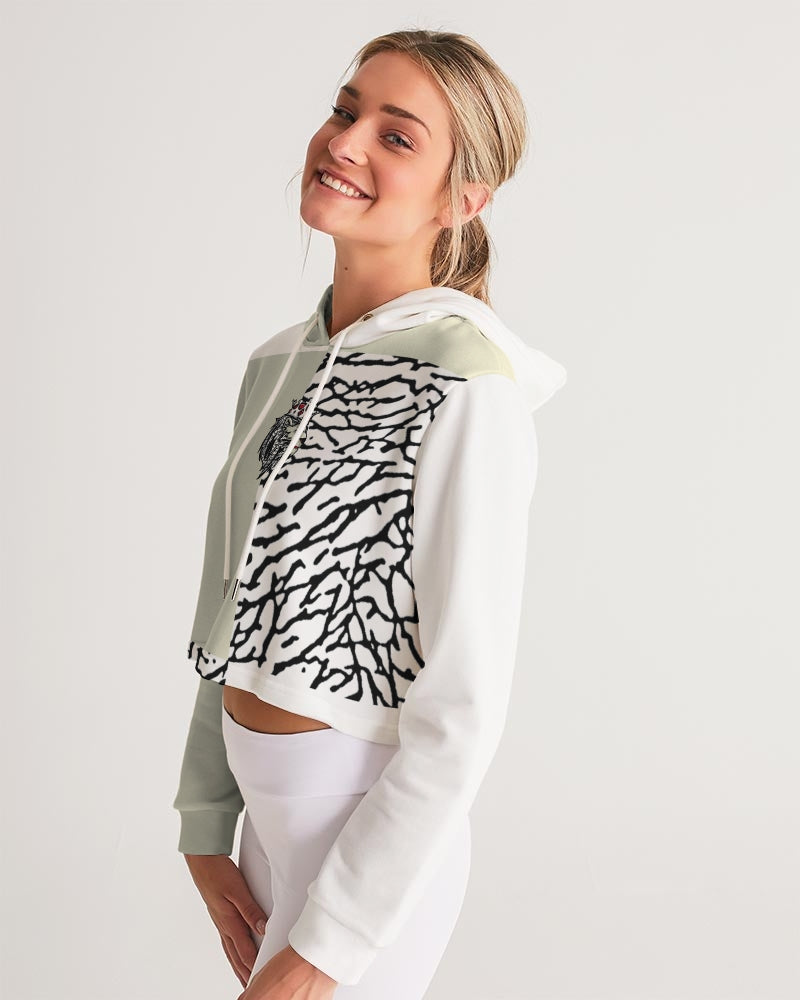 Reimaged 3’s (Square) Women's Cropped Hoodie