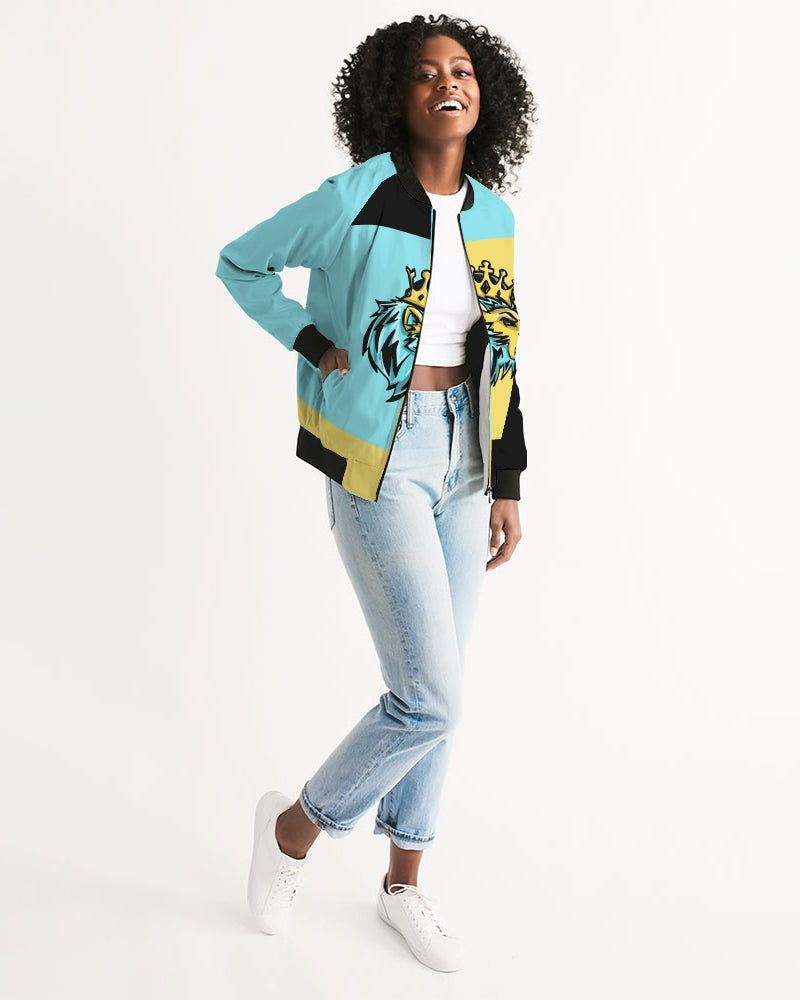 Aqua 5’s (Square) Women's Bomber Jacket