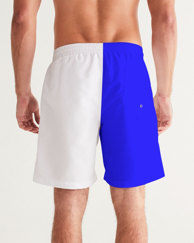 Racer Blue 5’s (White) Men's Swim Trunk