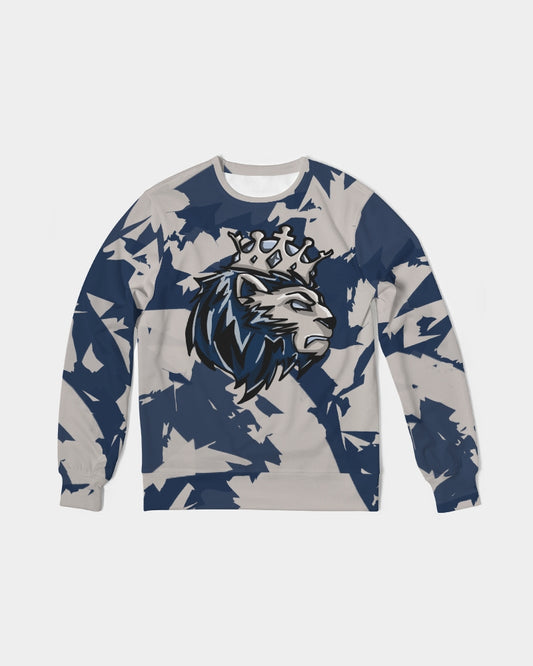 Georgetown 6’s (Magnet/College Blue) Men's Classic French Terry Crewneck Pullover