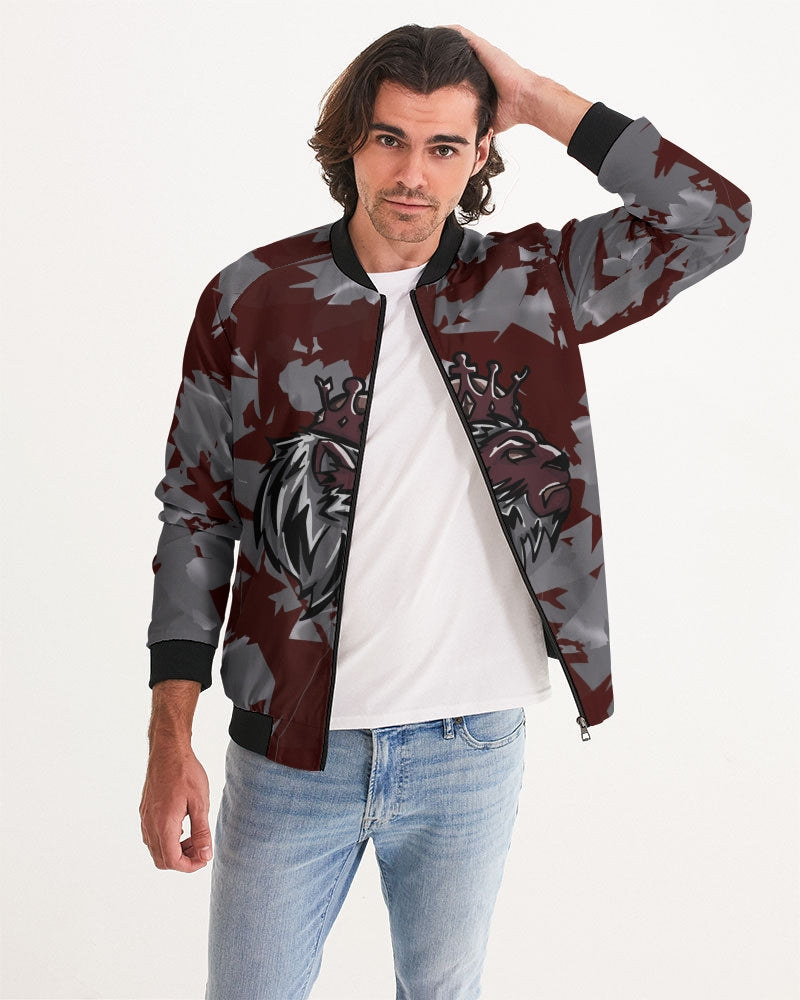 Burgundy 5’s (Multi) Men's Bomber Jacket