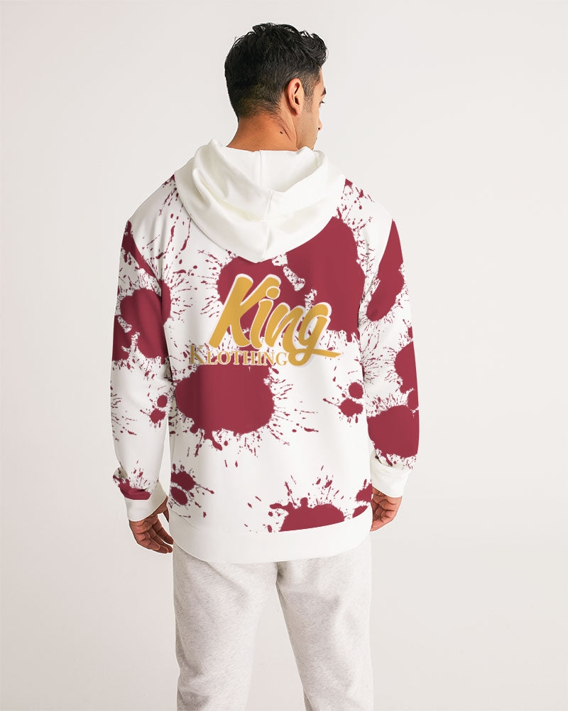 Cardinal 3’s (White/Red Splatter) Men's Hoodie