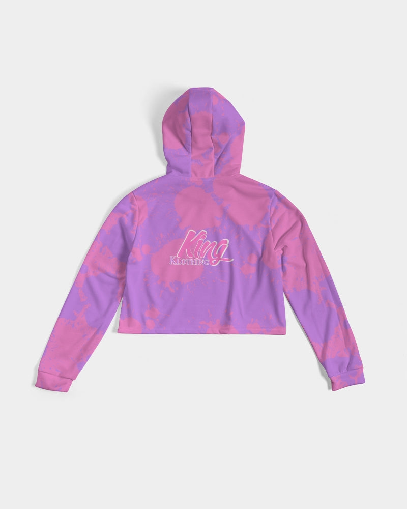 Queens (Purple/Pink) Women's Cropped Hoodie