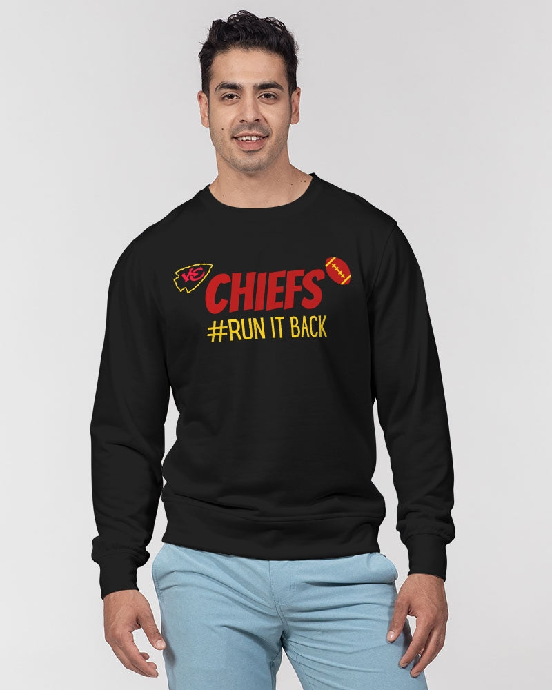 Chiefs (#RUN IT BACK) Men's Classic French Terry Crewneck Pullover