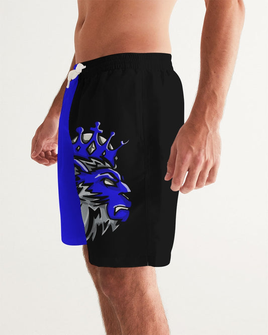 Racer Blue 5’s (Black) Men's Swim Trunk