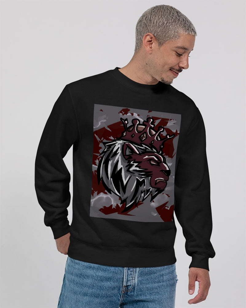 Burgundy 5’s (Multi) Unisex Premium Crewneck Sweatshirt | Lane Seven