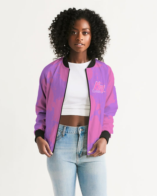 Queens (Purple/Pink) Women's Bomber Jacket