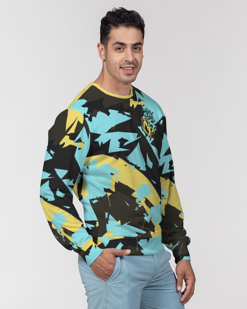 Aqua 5’s (Multi) Men's Classic French Terry Crewneck Pullover