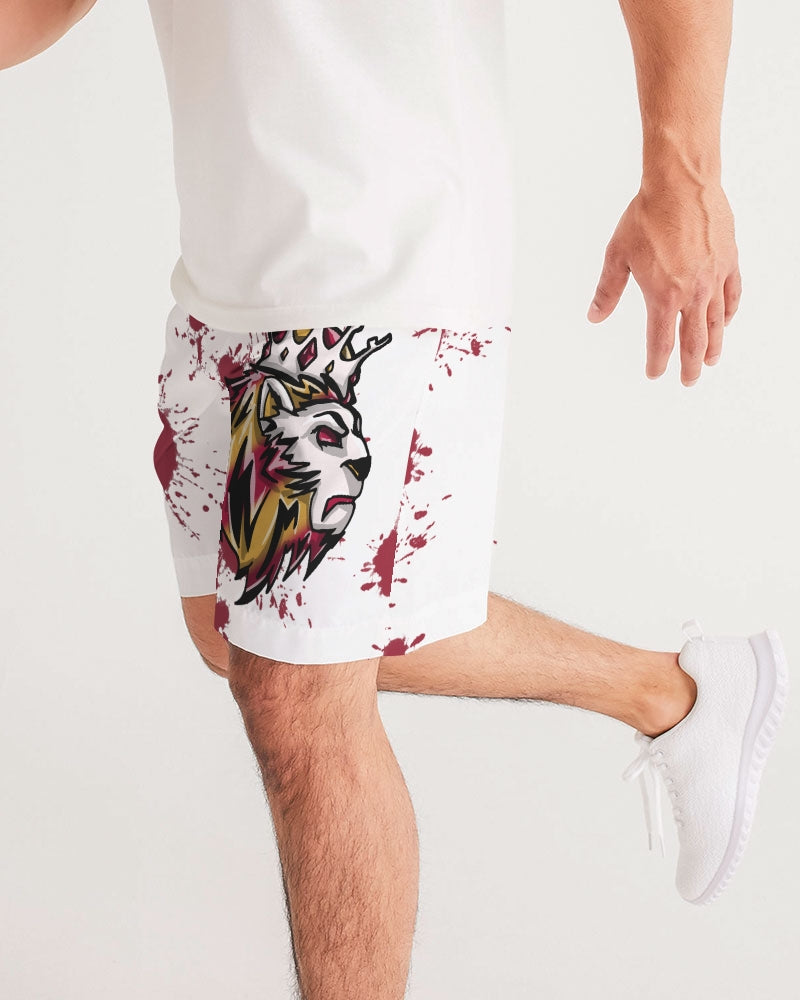 Cardinal 3’s (White/Red Splatter) Men's Jogger Shorts