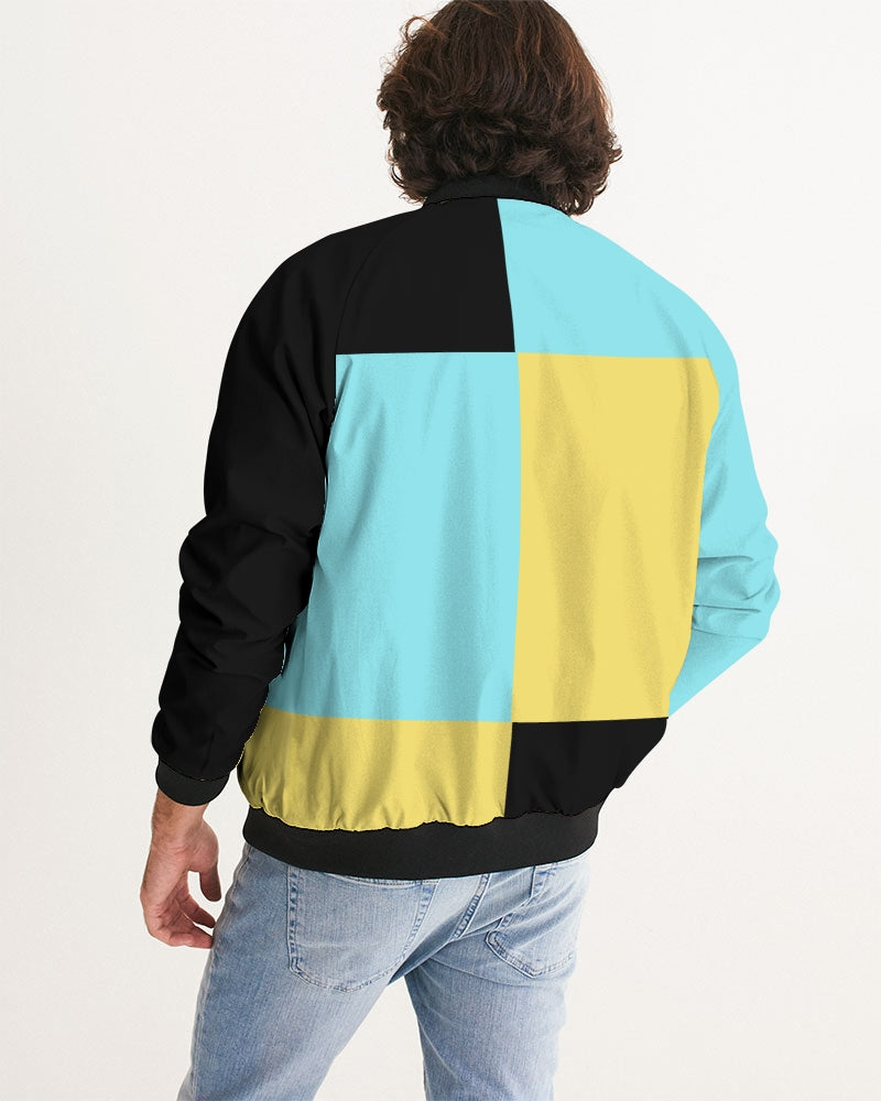 Aqua 5’s (Square) Men's Bomber Jacket