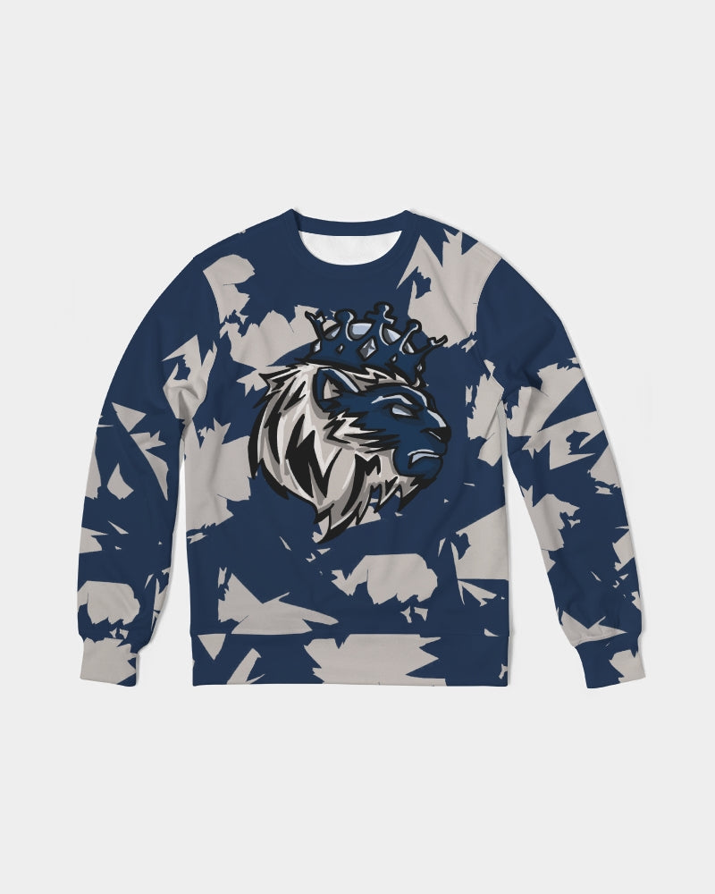 Georgetown 6’s (College Blue/Magnet) Men's Classic French Terry Crewneck Pullover