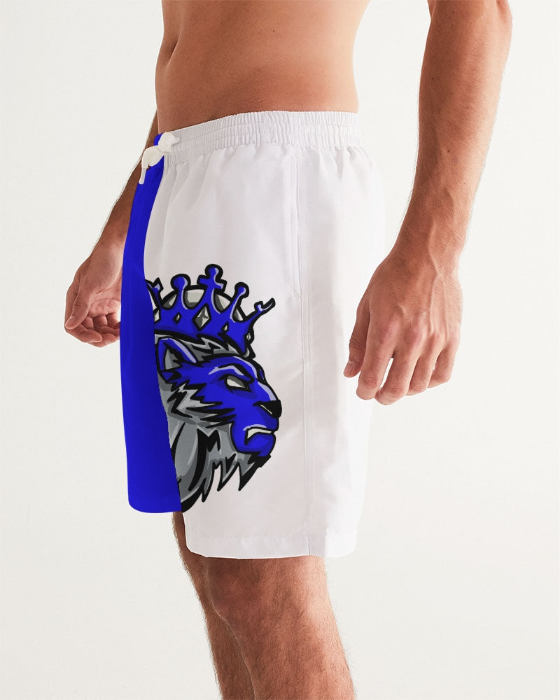 Racer Blue 5’s (White) Men's Swim Trunk