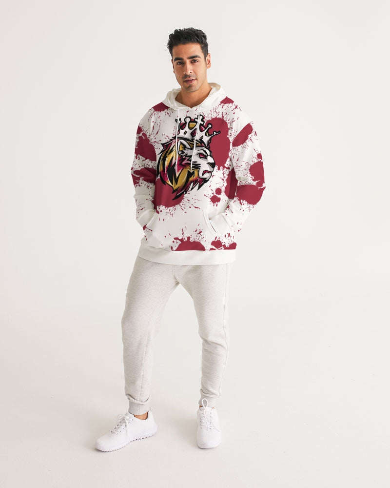 Cardinal 3’s (White/Red Splatter) Men's Hoodie